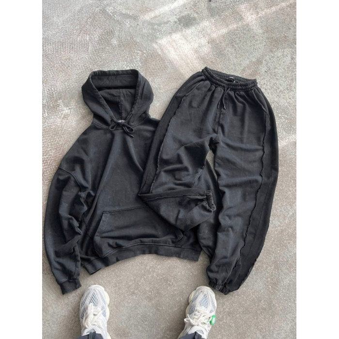 Oversize костюм з вивареної тканини