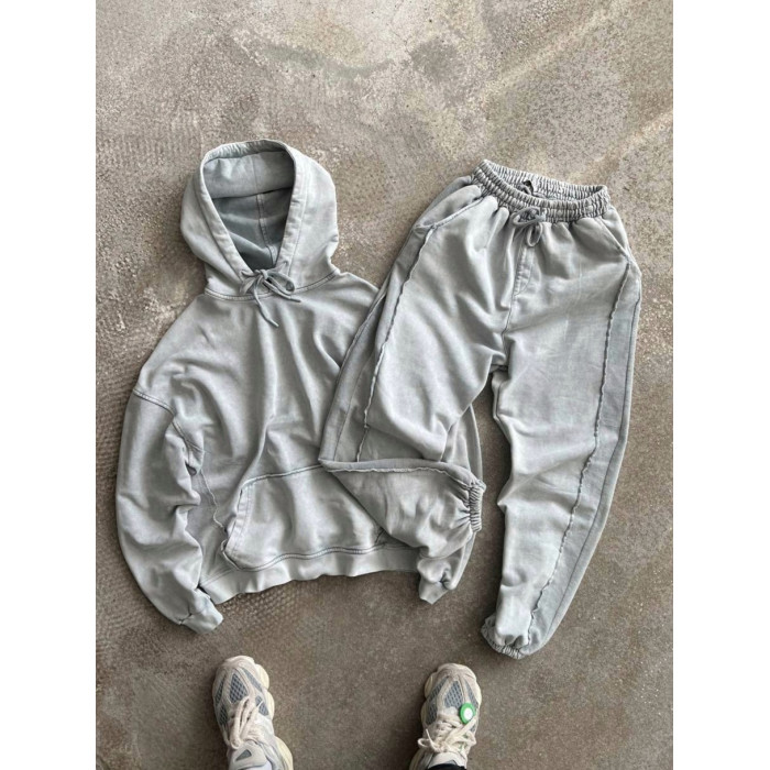 Oversize костюм з вивареної тканини