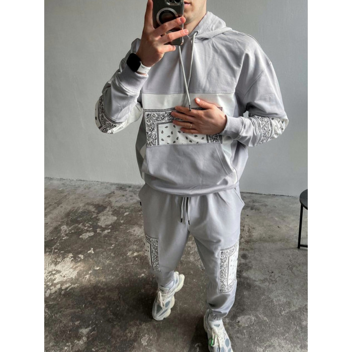 Oversize костюм з принтом