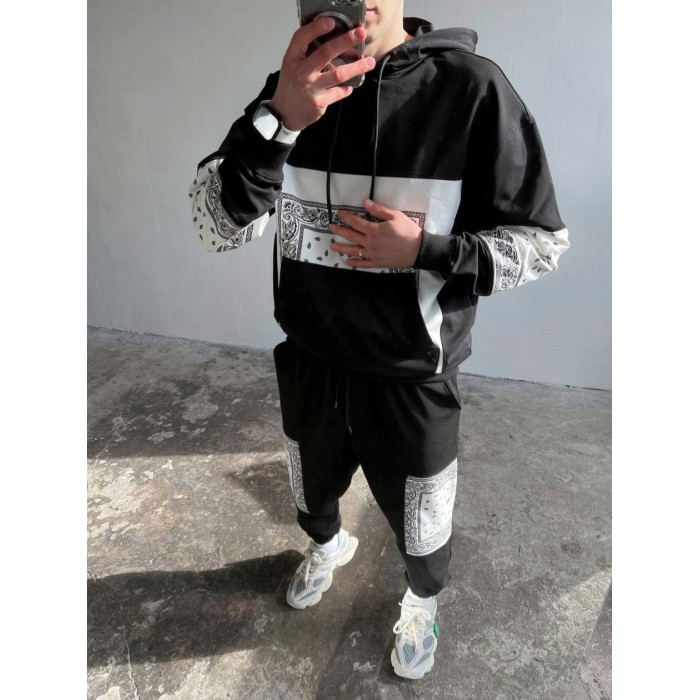 Oversize костюм з принтом
