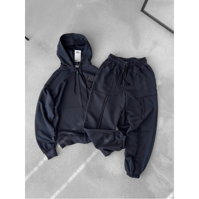 Oversize костюм з акцентними швами