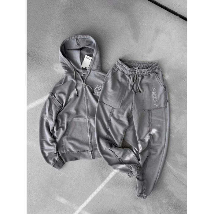 Oversize костюм з акцентними швами