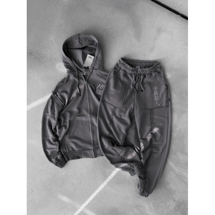 Oversize костюм з акцентними швами