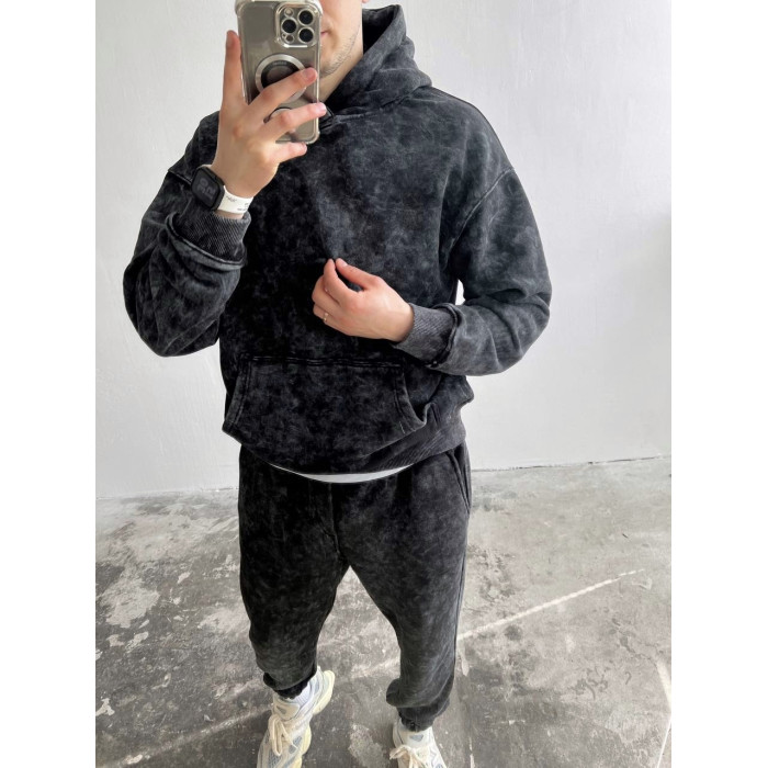Oversize костюм з ефектом tie-dye