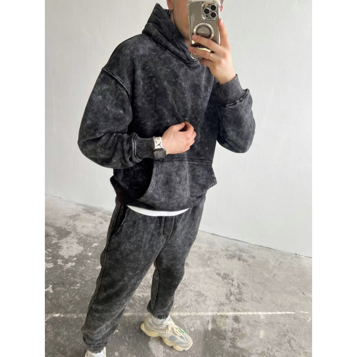 Oversize костюм з ефектом tie-dye