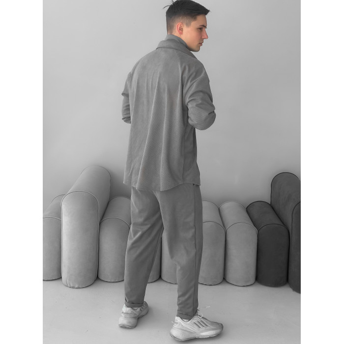 Замшевий oversize костюм
