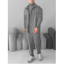 Замшевий oversize костюм