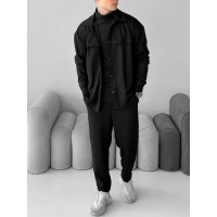 Замшевий oversize костюм