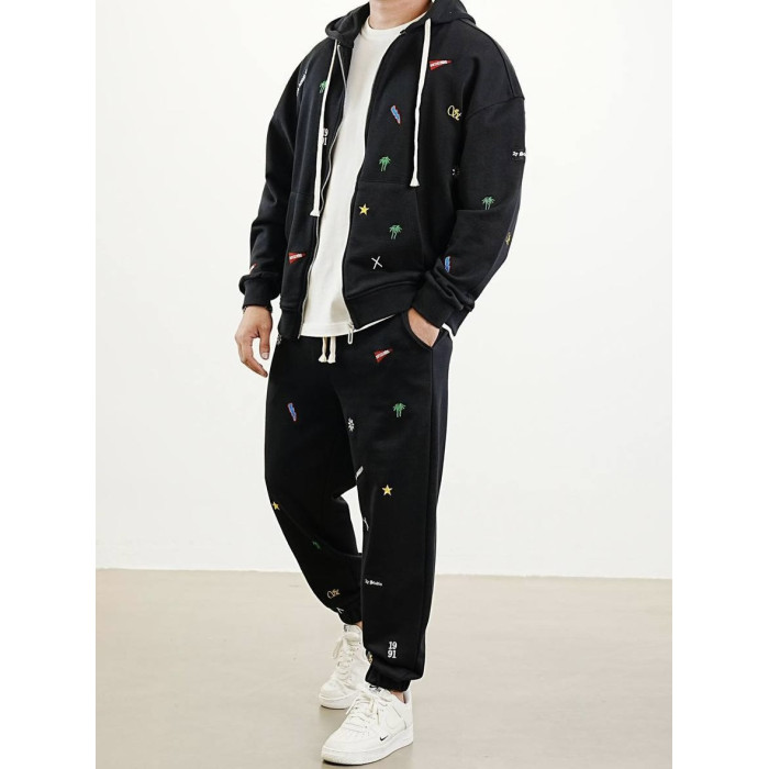 Oversize костюм з вишивкою