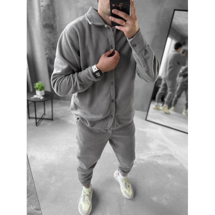 Флісовий oversize костюм