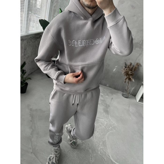 Oversize костюм з вишивкою