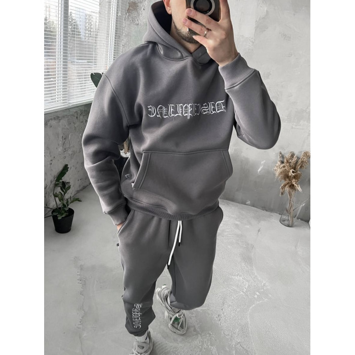 Oversize костюм з вишивкою