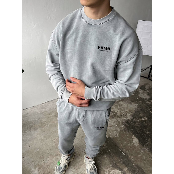 Oversize костюм з вивареної тканини