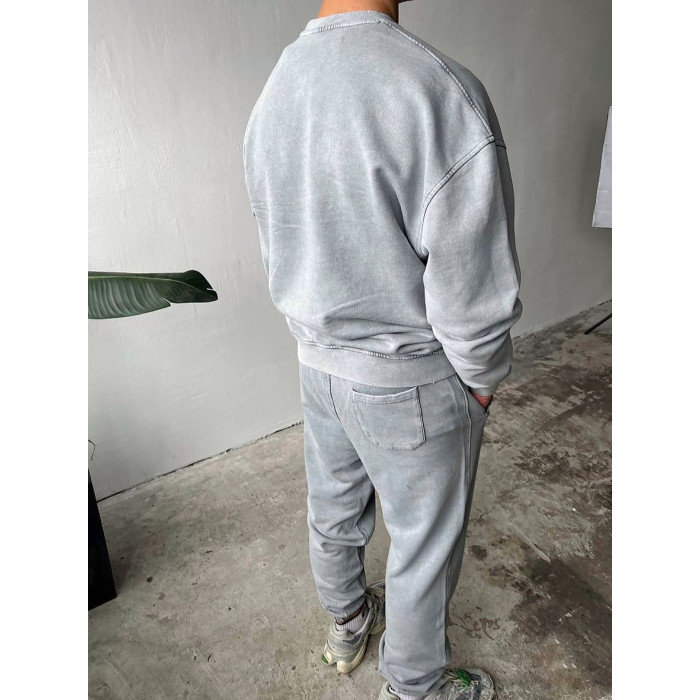 Oversize костюм з вивареної тканини