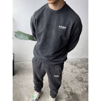 Oversize костюм з вивареної тканини