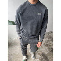 Oversize костюм з вивареної тканини