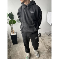 Oversize костюм з вивареної тканини