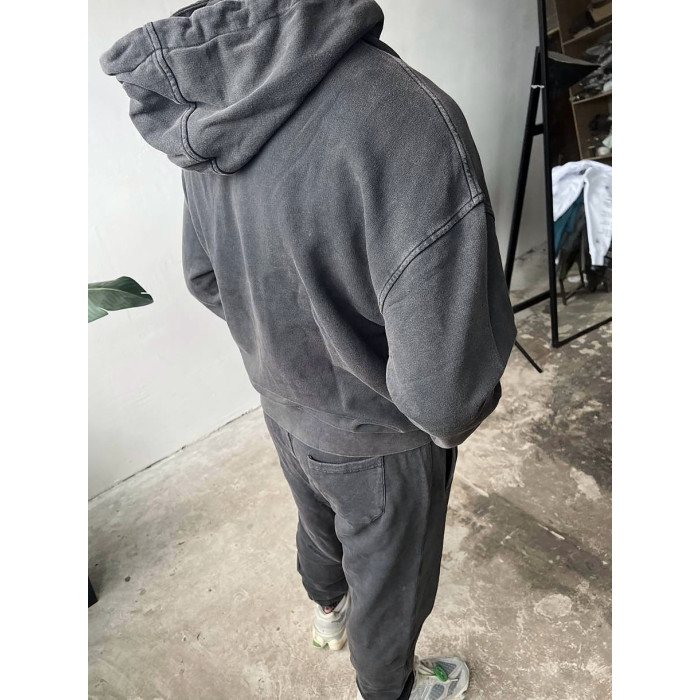 Oversize костюм з вивареної тканини
