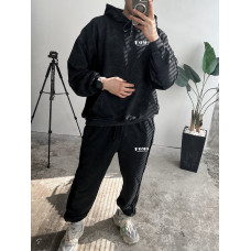 Oversize костюм з вивареної тканини
