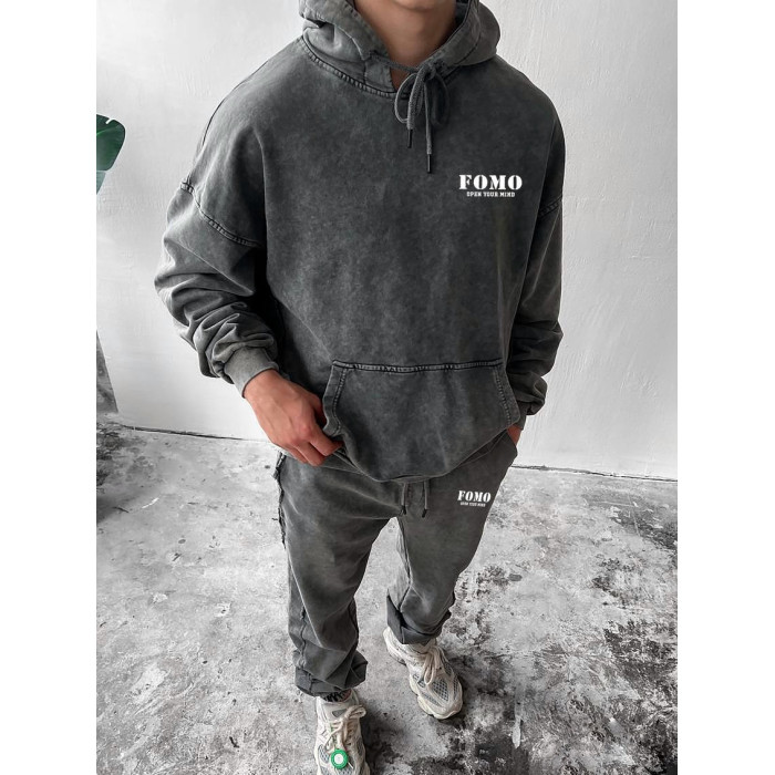 Oversize костюм з вивареної тканини