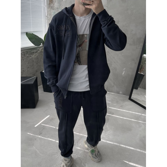 Oversize костюм з акцентними швами