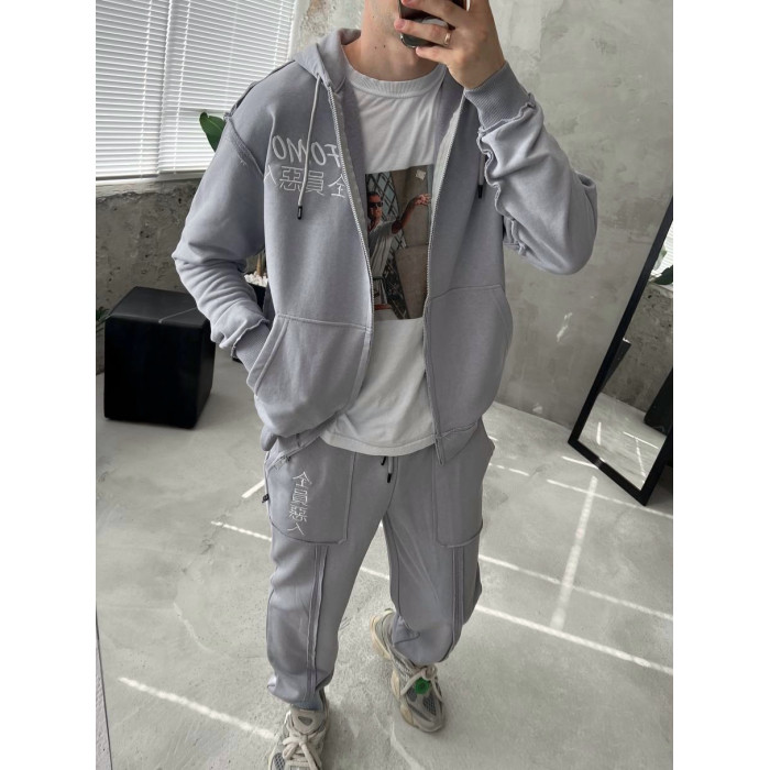 Oversize костюм з акцентними швами