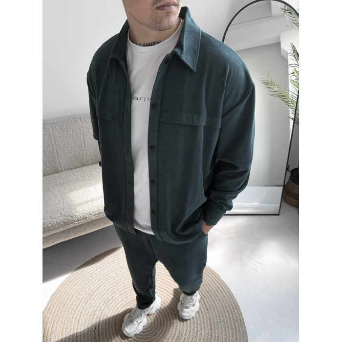 Замшевий oversize костюм