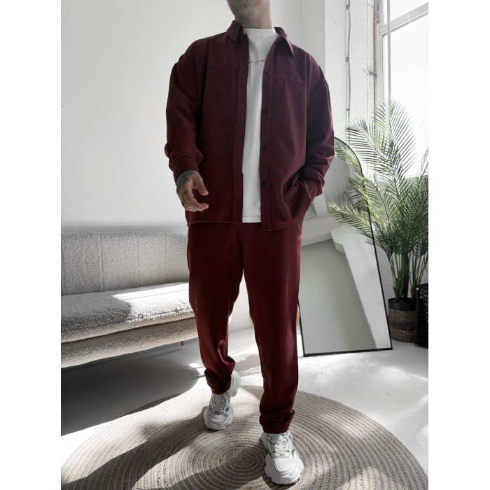 Замшевий oversize костюм