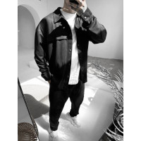 Замшевий oversize костюм
