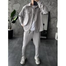 Oversize костюм з накладними кишенями