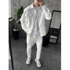 Oversize костюм з накладними кишенями