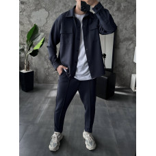 Oversize костюм з накладними кишенями