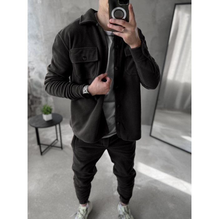 Флісовий oversize костюм