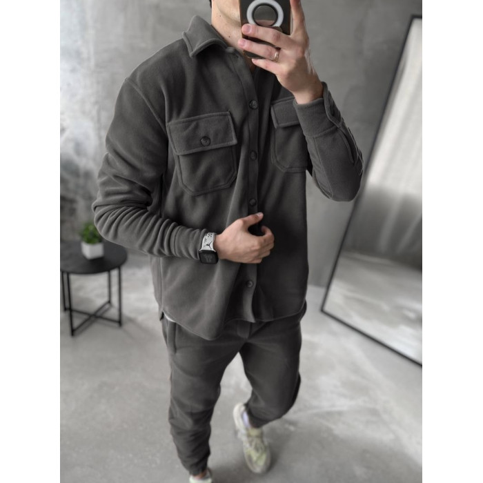 Флісовий oversize костюм