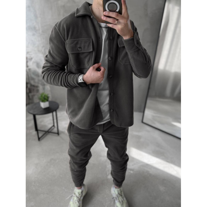 Флісовий oversize костюм