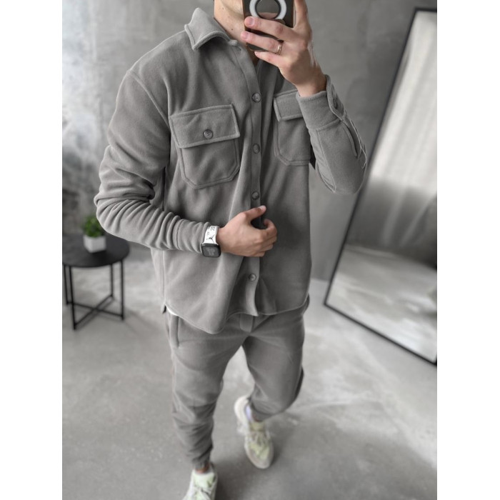 Флісовий oversize костюм