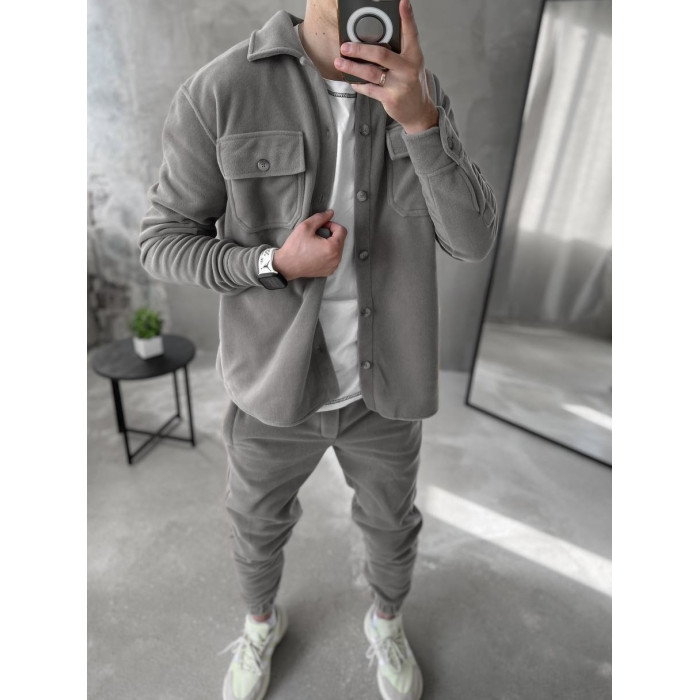 Флісовий oversize костюм