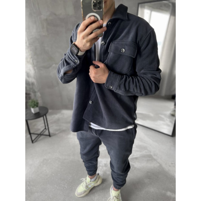 Флісовий oversize костюм