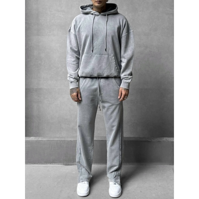 Oversize костюм з вивареної тканини