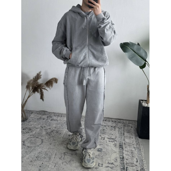 Oversize костюм з вивареної тканини