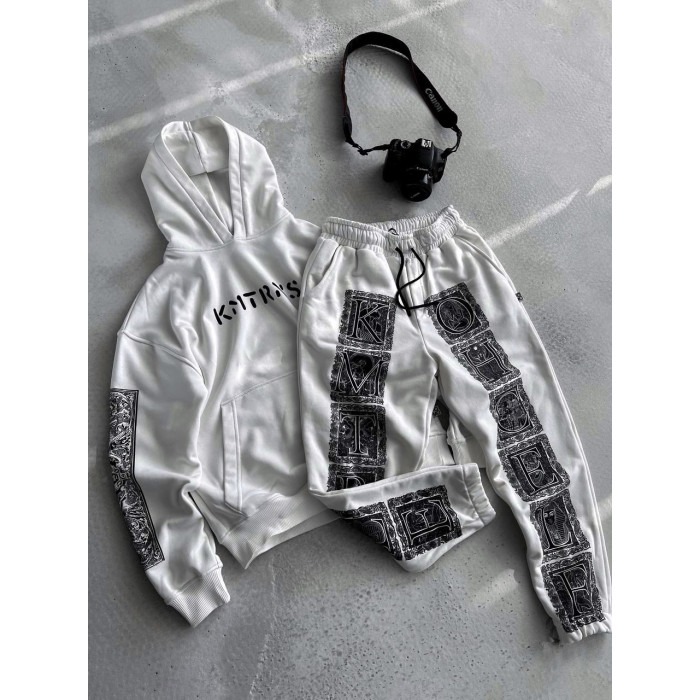 Oversize костюм з принтом