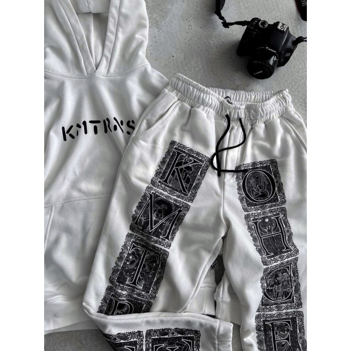 Oversize костюм з принтом
