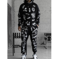 Oversize костюм з принтом