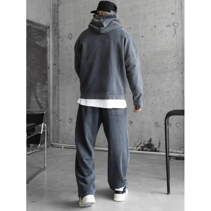 Oversize костюм з вивареної тканини