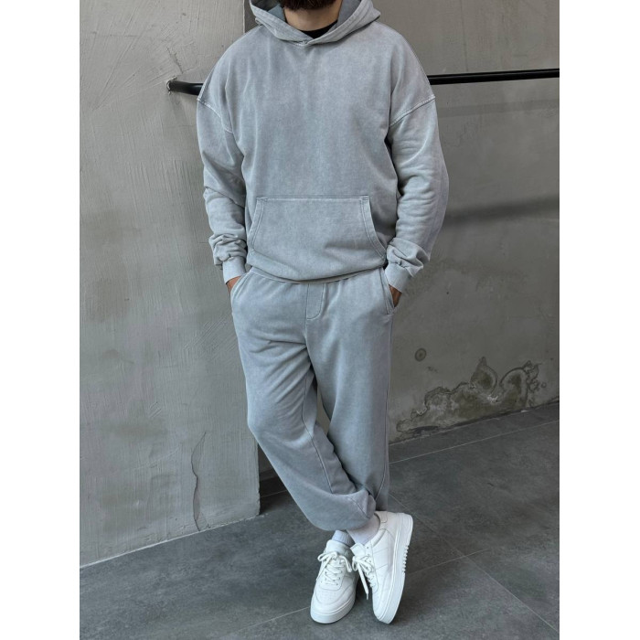 Oversize костюм з вивареної тканини