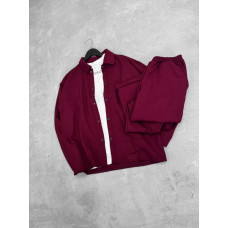 Замшевий oversize костюм