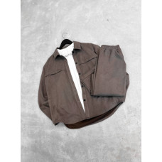 Замшевий oversize костюм