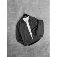 Замшевий oversize костюм
