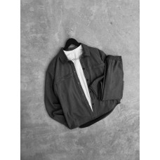 Замшевий oversize костюм