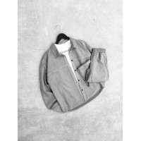 Замшевий oversize костюм